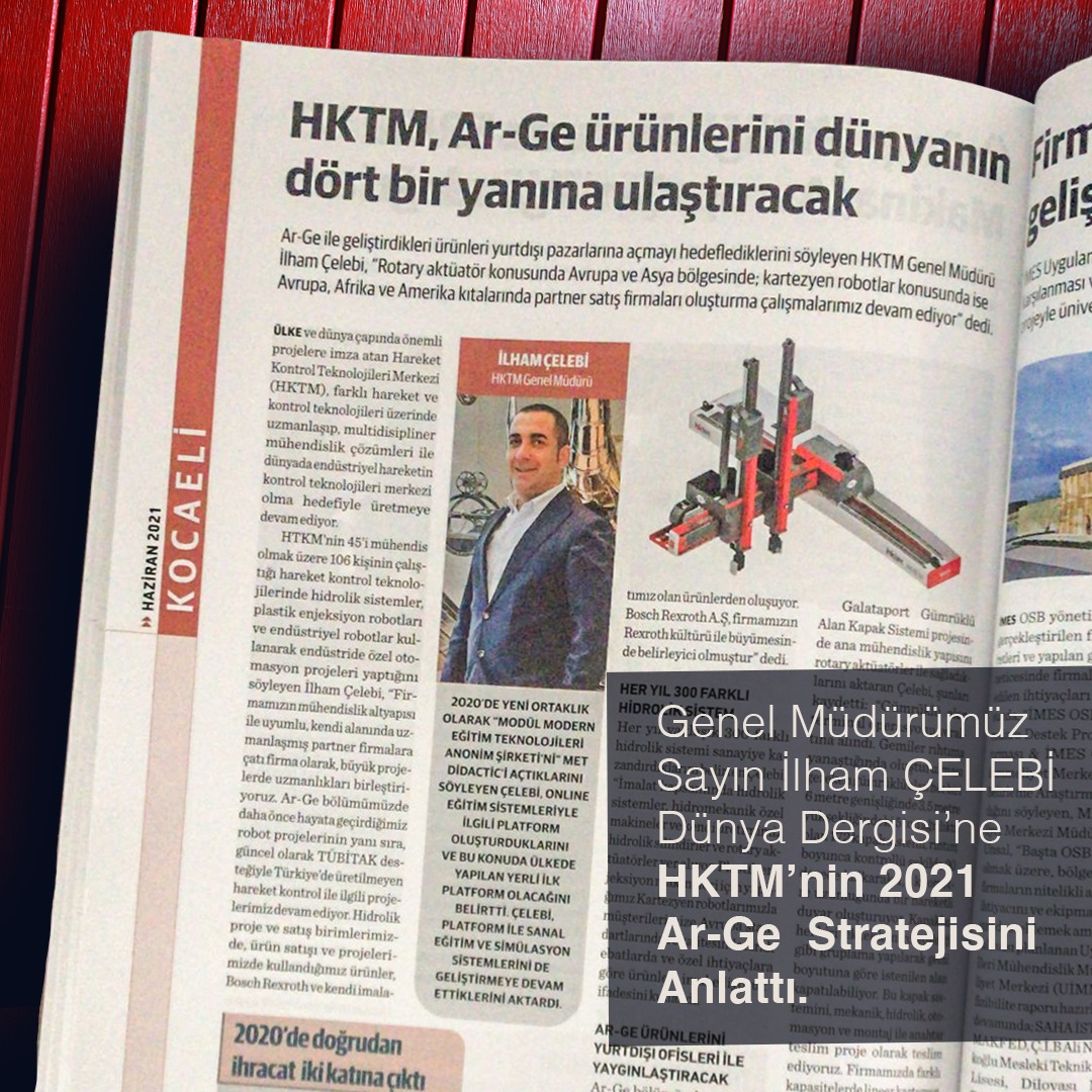 HKTM, AR-GE ürünlerini dünyanın dört bir yanına ulaştıracak.